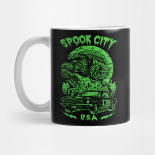 "SPOOK CITY" GREEN Mug